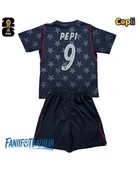 Statele Unite Ricardo Pepi #9 Echipament de Fotbal Replică Mondial 2026 Copii Deplasare (+ Șorturi)